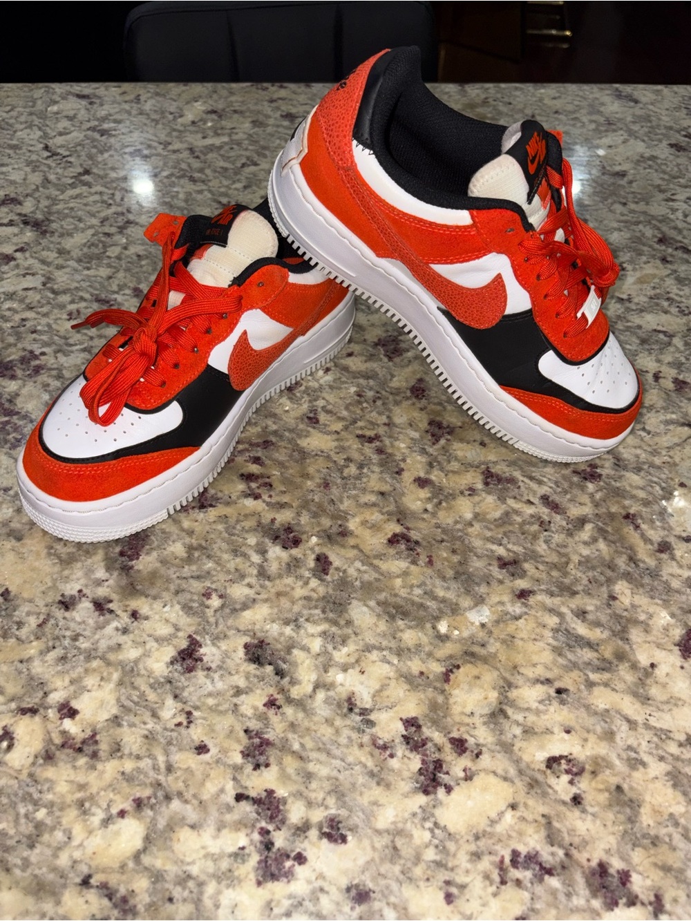 Nike Low-Top Sneakers - White, Black & Orange